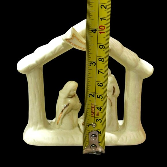 The Holy Family Nativity Scene Porcelain Bisque 4 Inch Christmas Promise w Box - Picture 9 of 10